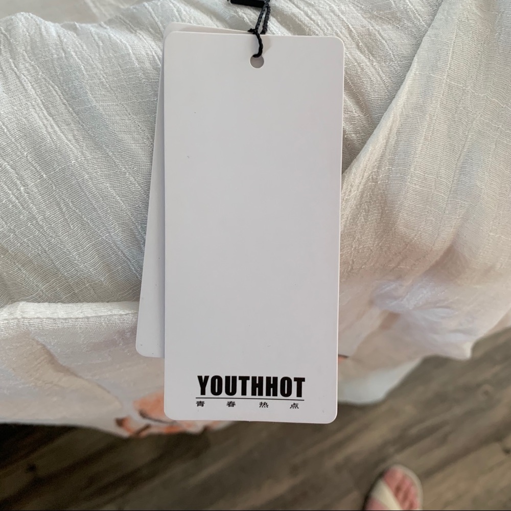 Youthhot Sleeveless White Floral Dress - Picture 4 of 5